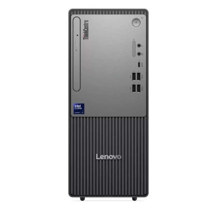 Stalinis kompiuteris Lenovo ThinkCentre Neo 50t G6 Tower – Intel Ultra 7 265, 16GB RAM, 512GB SSD, Windows 11 Pro, DVD, juodas, 3Y OS+1Y CI