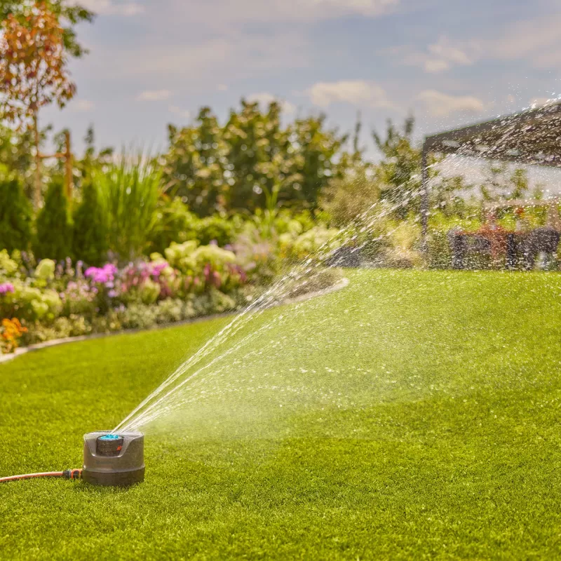Apvalus vandens purkštuvas Gardena AquaPrecise juodas mėlynas pilkas 1 vnt.