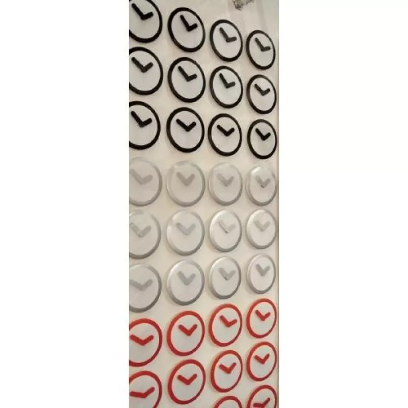NeXtime klok 2615zi Focus, Ø25 cm, sieninis, baltas/sidabrinis