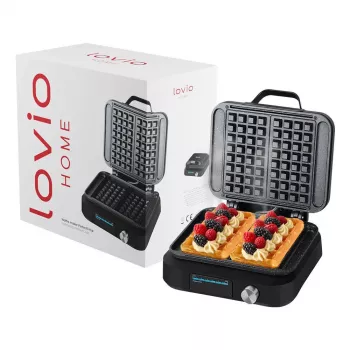 Lovio LVWF002BK Wafflių keptuvė 1500W Juoda