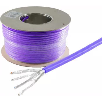 Tinklo kabelis ShiverPeaks BS75500-A-100SSP Cat7a S/FTP 100 m alyvinis