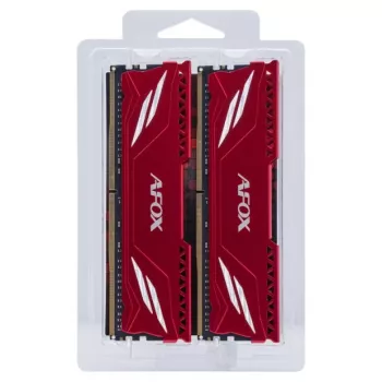 Atminties rinkinys DDR4 AFOX 2×16GB 3200MHz CL16 1.35V Unbuffered XMP2 Raudonas