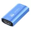 HDMI kartotuvas, 20m, 8K 60Hz, HDCP 2.3, aliuminis, mėlynas