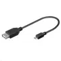 Microconnect USBABMICRO2 USB laidas USB 2.0 0,2 m USB A Micro-USB B juodas
