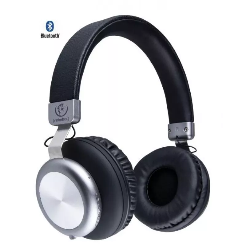 Belaidės ausinės REBELTEC su Bluetooth 5.0 ir AUX bei mikrofonu