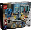 LEGO Marvel rinkinys Geležinio žmogaus laboratorija Šarvų salė 76315 — 384 detalės, 5 minifigūrėlės, ekspozicinė zona