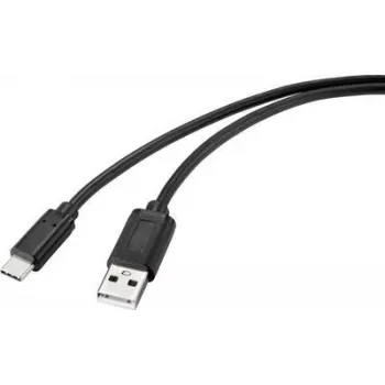 Renkforce RF-4695144 USB kabelis 2 m USB 2.0 USB A USB C juodas (RF-4695144)