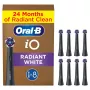 Oral-B IO Series Radiant White Black Original šepetėlių galvutės dantų balinimui 8 vnt.