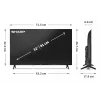 Sharp 32HF2265E televizorius 81,3 cm (32 coliai) HD Smart TV Wi-Fi juodos spalvos