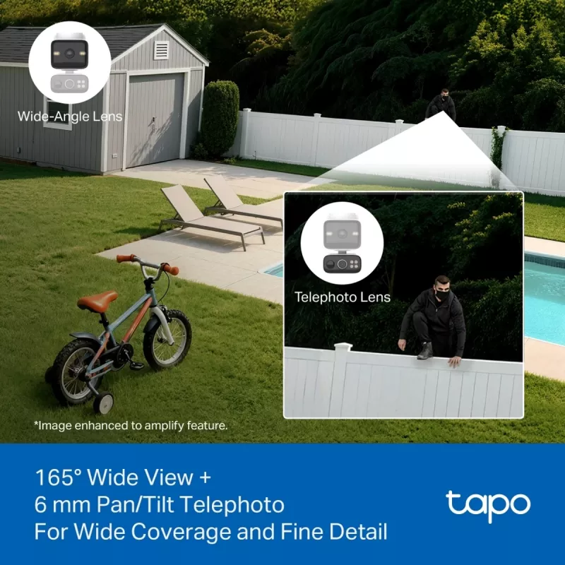 TP-Link Tapo C645D KIT, saulės energija varoma belaidė PTZ kamera, 3 MP