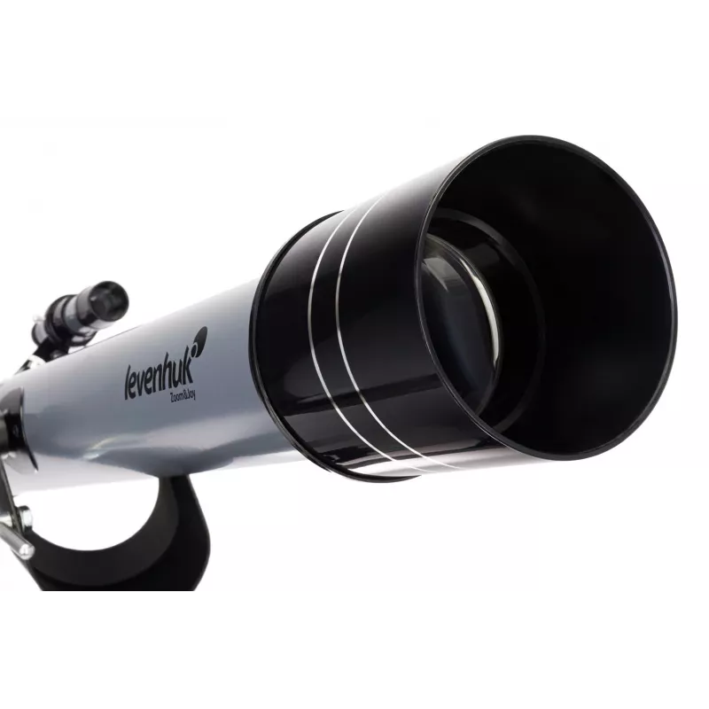 Teleskopas Levenhuk Blitz 70 Base Refractor 140x Pilka
