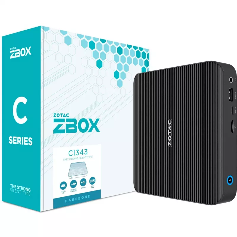 Stalinis kompiuteris Zotac ZBOX edge CI343 N100 3.4 GHz 16 GB SSD