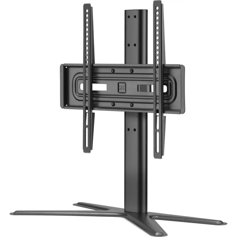One For All Base TV Holder SOLID stovas televizoriui – tinka 32–65 colių LCD/LED/Plasma/OLED/QLED televizoriams – pasukamas (90°), pakreipiamas (15°) – reguliuojamas aukštis – VESA 60