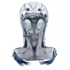 Kūdikio nešimo kuprinė Deuter Kid Comfort Pro, mėlyna, poliamidas, max 22 kg, skėtis nuo saulės, šoninė kišenė