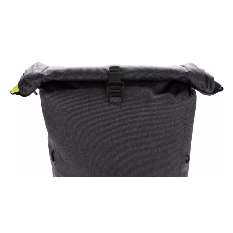 Kuprinė XDDESIGN Urban Lite Black — 21 L (išplečiama iki 27 L), 15,6 col. nešiojamojo kompiuterio skyrius, vandeniui atspari, su lagamino diržu