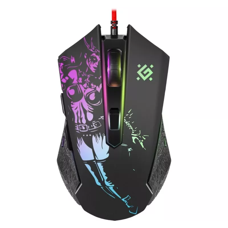 Žaidimų optinė laido pelė DEFENDER GM-933 SIN'SISTER 7200dpi 6P RGB