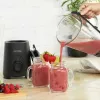 Blenderis su stikliniu ąsočiu Petra PT5531MBLKVDE juodas