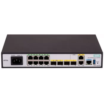 HPE FlexNetwork MSR958X maršrutizatorius su 8 prievadų jungikliu, 1GbE, 6 WAN prievadais, Wi-Fi, montuojamas į stovą (S0P11A)