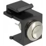 Kištukinė jungtis Keystone DeLOCK 86402 LED Juoda Nerūdijantis plienas
