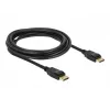 Delock DisplayPort kabelis – DisplayPort (vyriškas) į DisplayPort (vyrišką) – 3 m – su užraktu – juodas