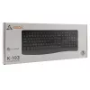Laidinė USB klaviatūra SBOX K-103 US juoda