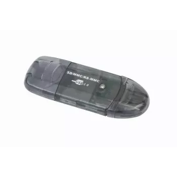 USB 2.0 kortelių skaitytuvas Gembird FD2-SD-1 – MMC/SD/SDHC/SDXC, 73×30×10 mm, 13 g, juodos spalvos