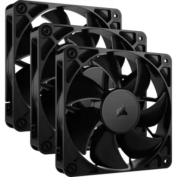 Ventiliatorių rinkinys Corsair RS120 12 cm juodas 420-2100 RPM 3 vnt.