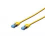Tinklo laidas Digitus CAT 5e SF/UTP Patch Cord RJ45 5 m geltonas