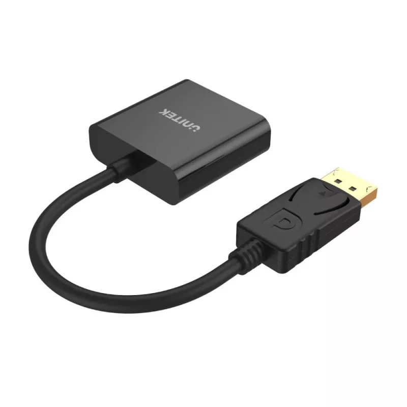 UNITEK Y-5118E DisplayPort į VGA adapteris juodas
