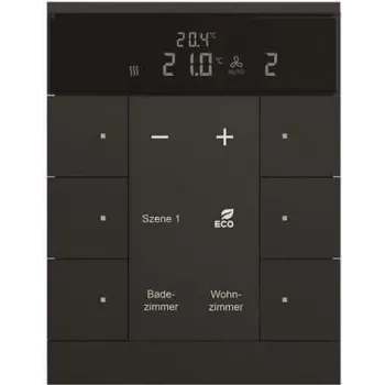Busch-Jaeger HVAC įrenginys 6 krypčių, BE, juodas, matinis SBR/U6.0.11-885 (2CKA006330A0040)
