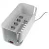 Prailginimo laidas RealPower PowerBox 522 1,5 m 5 AC lizdai Baltas