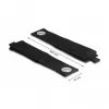 DeLOCK Heavy-duty lipų ir kilpų dirželis 508x50mm juodas 5 vnt.