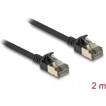 Tinklo laidas DeLOCK RJ45 Cat.8.1 2m juodas