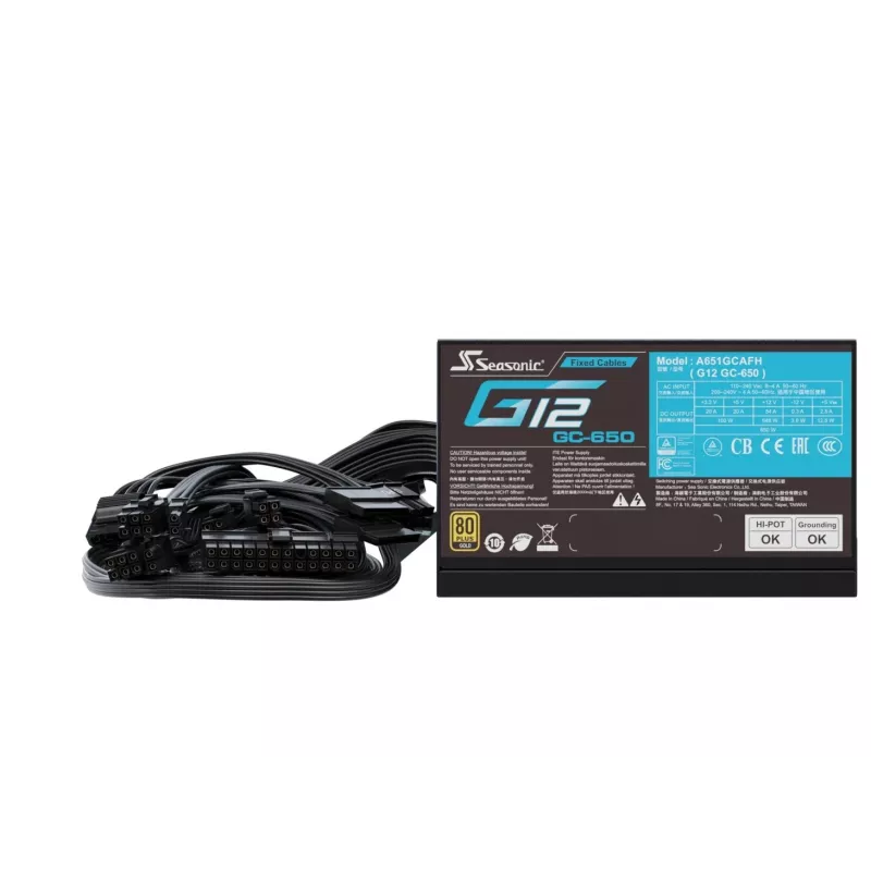 Maitinimo blokas Seasonic G12 GC-650 650W