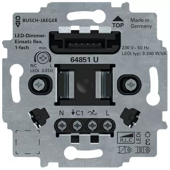 Busch-Jaeger LED mygtukinis reguliatoriaus įdėklas flex 64851 U (2CKA006500A0012)