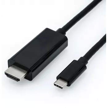 Laido adapteris USB Type-C – HDMI juodas ROLINE 11.04.5840 1 m