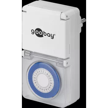 Goobay analoginis laikmatis IP44, baltas (73289)