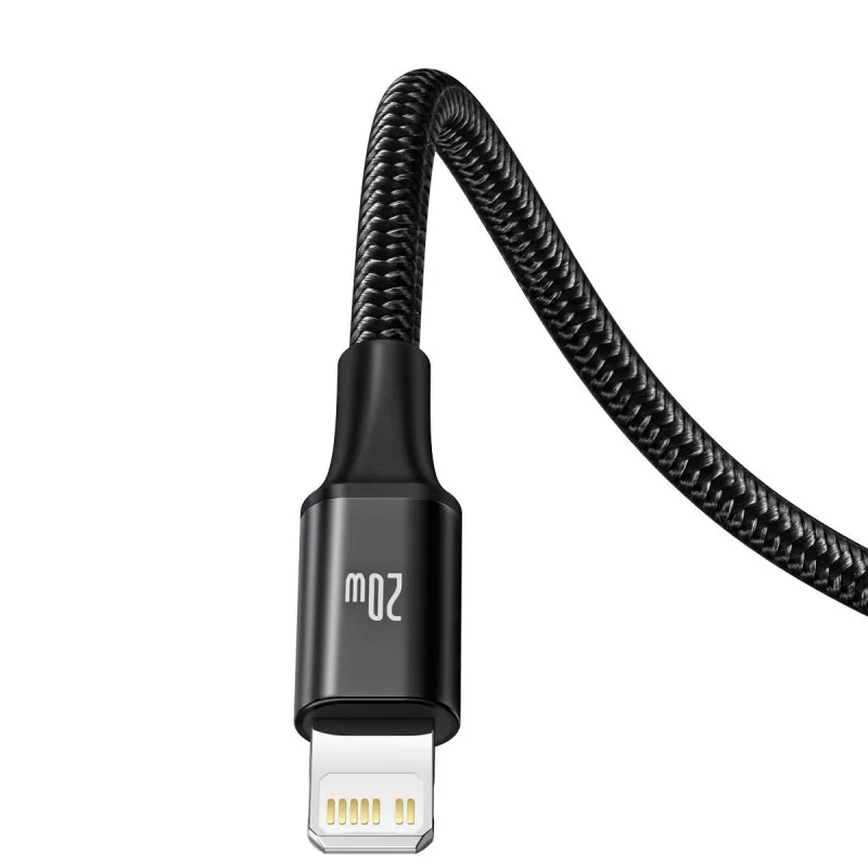 Baseus Rapid 3-in-1 USB laidas 1,5 m USB A / USB-C, Micro USB, Lightning juodas