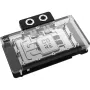 Vandens blokas vaizdo plokštei Alphacool RTX 5080 Phoenix Transparent Silver su galine plokšte