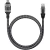Techly ICOC U3C-RJ45-010 USB-C į Gigabit Ethernet adapterio kabelis, 1 m, juodas/sidabrinis