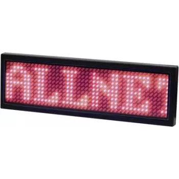 ALLNET programuojamas elektroninis vardinis ženklelis - raudona (ALLNTAGRv2)