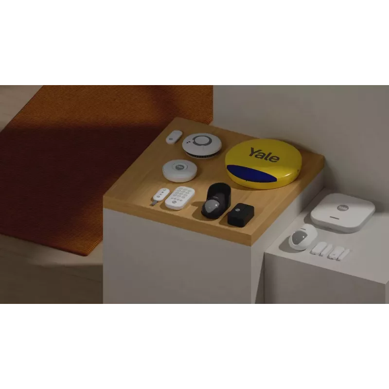 Yale AL-SK1-1A-EU belaidė signalizacija su Wi-Fi, balta