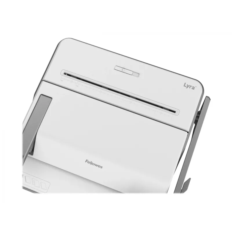 Fellowes 3-in-1-Multifunktions-Bindegerät Lyra, weiß/silber Binden, Heften & Lochen in einem Gerät, für Format DIN A4/ - 1 Stück (5603101)