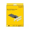 DeLOCK PCI Express kortelė su 3 SATA prievadais ir 2 M.2 Key B lizdais