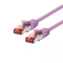 Laidas LOGON TCF66F003V RJ-45 Cat6a 0,3 m violetinis