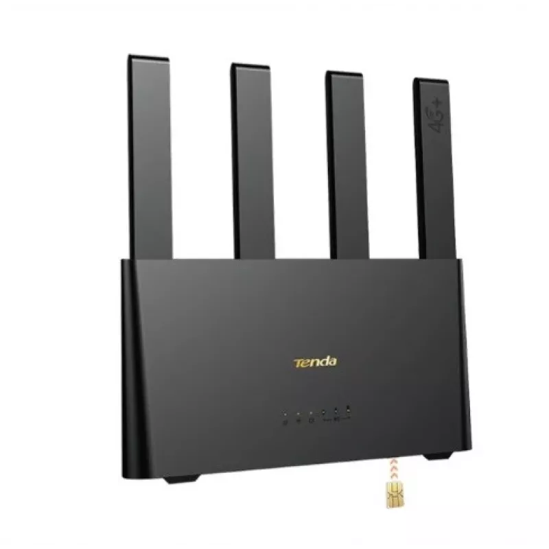 Maršrutizatorius TENDA 4G08 4G LTE Wi-Fi dvejopos juostos 2,4/5 GHz, 4 integruotos antenos, 2 LAN prievadai, iki 867/300 Mbps