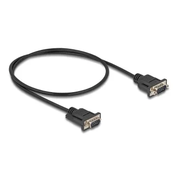 DeLOCK Serial Cable RS-232 D-Sub9 vyriškas į vyrišką 0,5 m Juodas