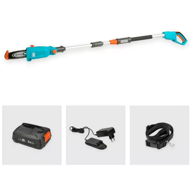 Gardena TCS 20 / 18V P4A 5 cm Lithium-Jonas Juodai Mėlyna Oranžinė