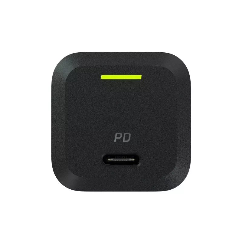 Mobiliojo įrenginio įkroviklis Green Cell CHARGC06, USB-C 33W, Quick Charge 3.0, AC 100–240V, juodas