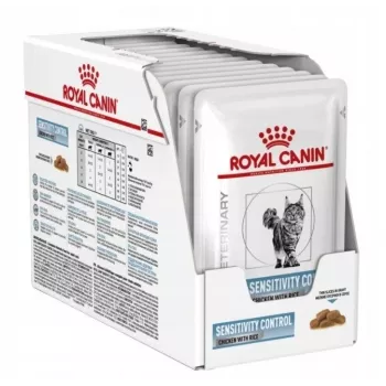 Šlapias kačių ėdalas Royal Canin Sensitivity Control vištiena su ryžiais, suaugusioms katėms, 12 x 85 g